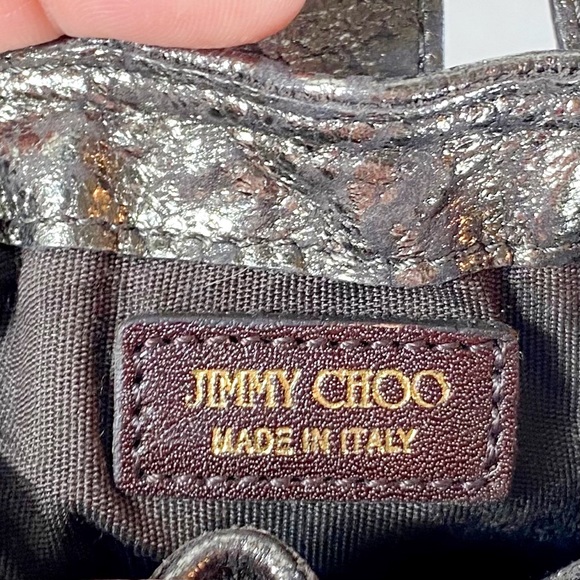 Jimmy Choo Cracked Leather Ultra Mini Bag - Picture 8 of 8